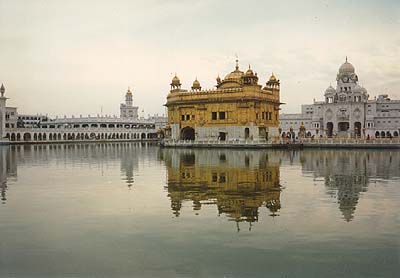 The Golden Temple reflecting off the 'Nectar Tank'