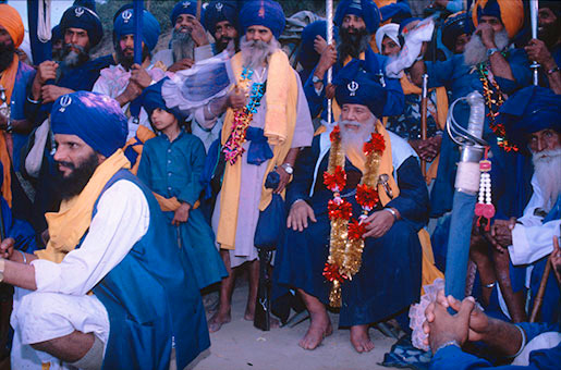 Baba Santa Singh at Anandapur Sahib for Hola Mohalla 1999