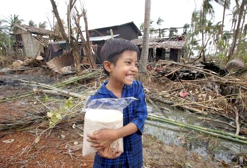 Burmese cyclone survivor